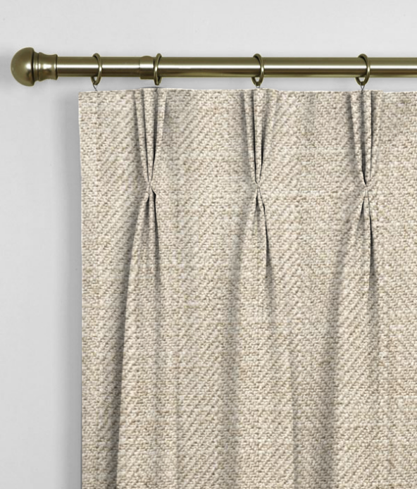 Pinch Pleat Curtains Henley Stone