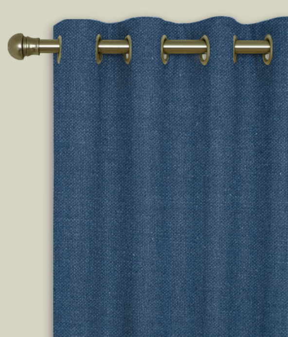 Eyelet Curtains Nantucket Denim