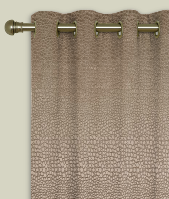 Eyelet Curtains Pulse Velvet Taupe