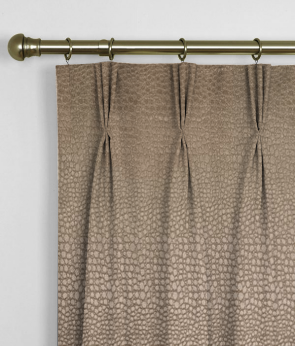 Pinch Pleat Curtains Pulse Velvet Taupe