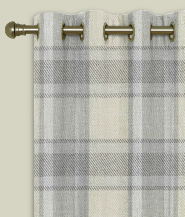 Eyelet Curtains Shetland Pebble