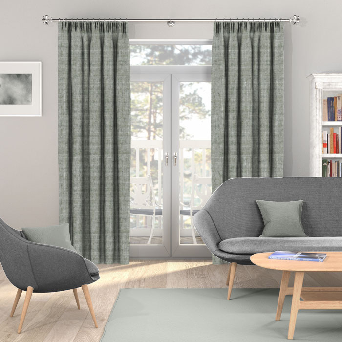 Shimmering Thread Ash Curtains