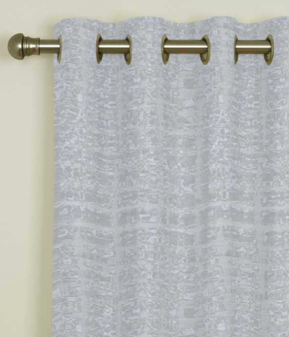 Eyelet Curtains Zen Silver