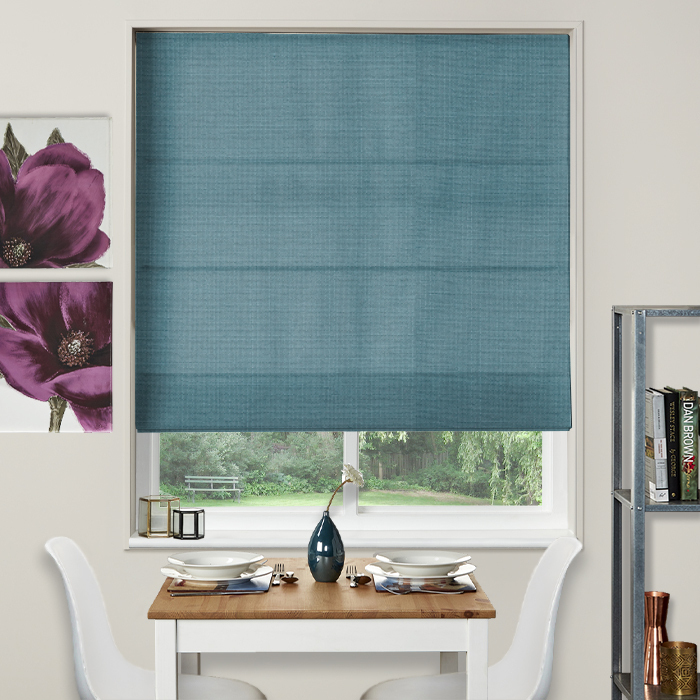 Electric Roman Blind Lisburn Linen Spa