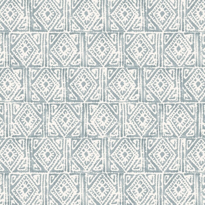 Ellora Steel Blue Fabric by The Pure Edit