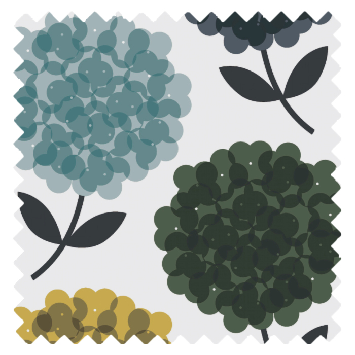 Swatch of Hydrangea Jade