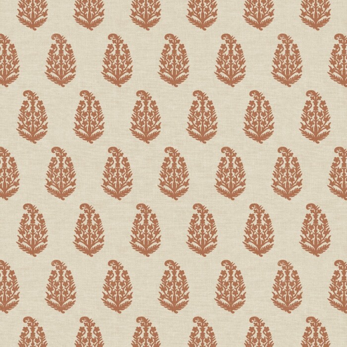 Indira Rust Fabric by The Pure Edit