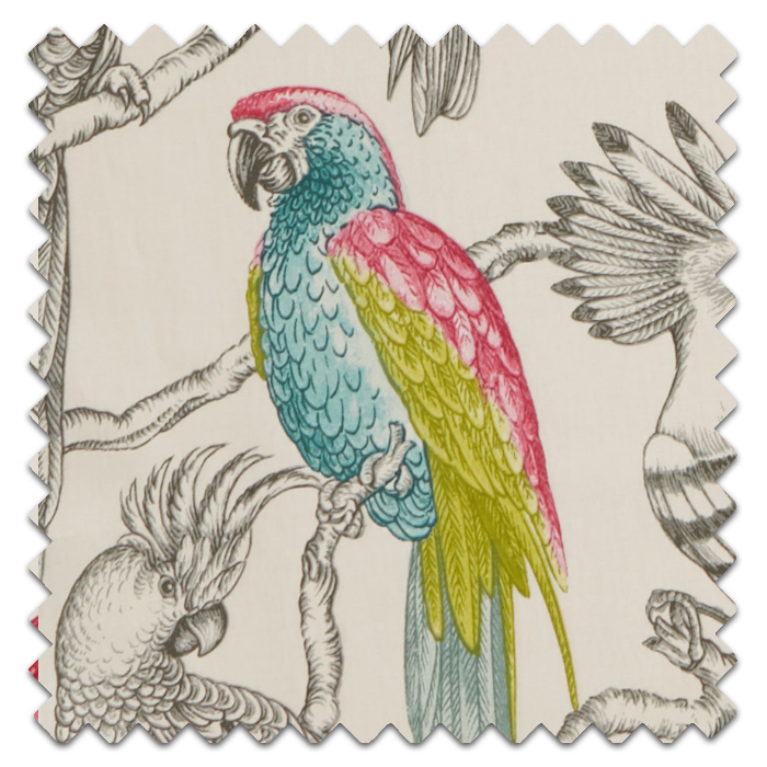 Roman Blind Aviary Begonia Fabric Sample