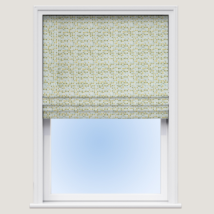 Made To Measure Roman Blind Dot Dot Kiwi Fabric Sample