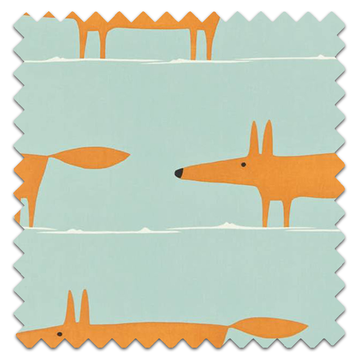 Swatch of Mr Fox Sky Tangerine Chalk