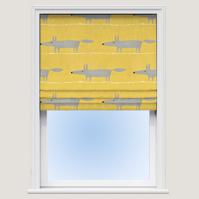 Mr Fox Sunflower Gull Chalk Roman Blind
