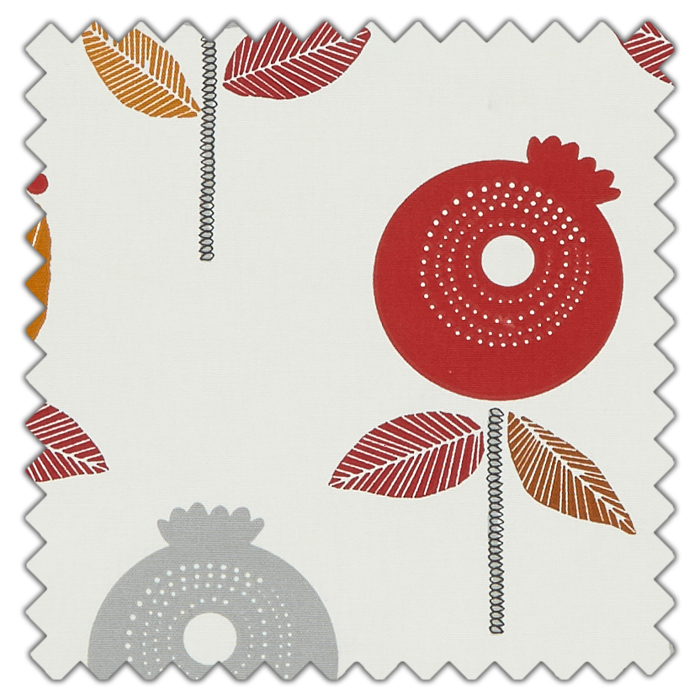 Swatch of Pomegranate Scarlet