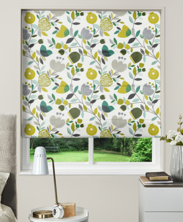 Made To Measure Roman Blind Pomegranate Trail Kiwi 1