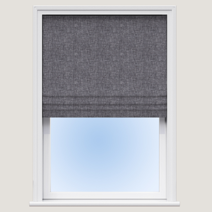 Made To Measure Roman Blind Sisal Charcoal