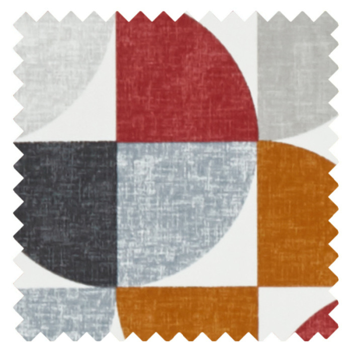 Made To Measure Roman Blind Spiral Scarlet Swatch