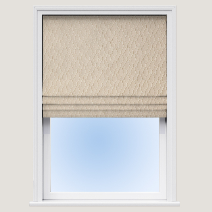 Made To Measure Roman Blinds Ripple Champagne