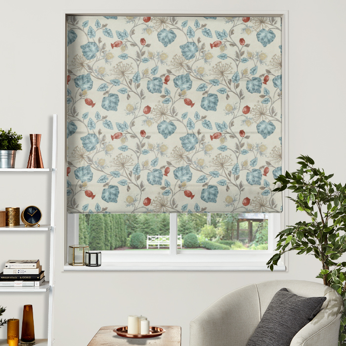Electric Roman Blind in Parchment Wedgewood