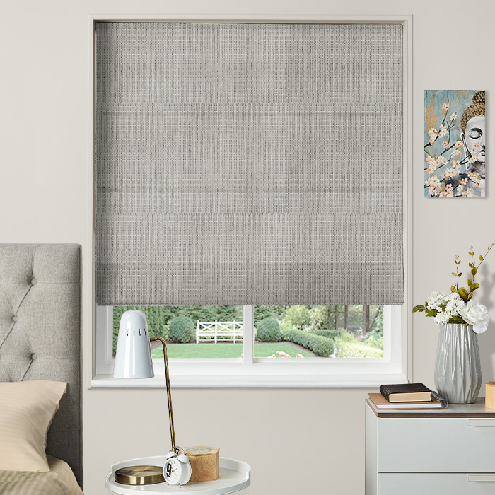Roman Blind in Petra Slate