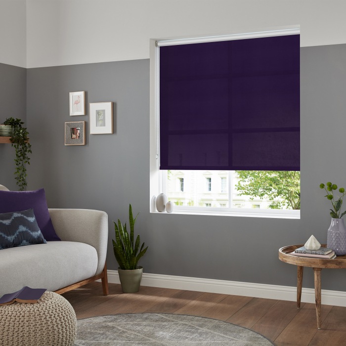 Ray Grape Eve Electric Roller Blind