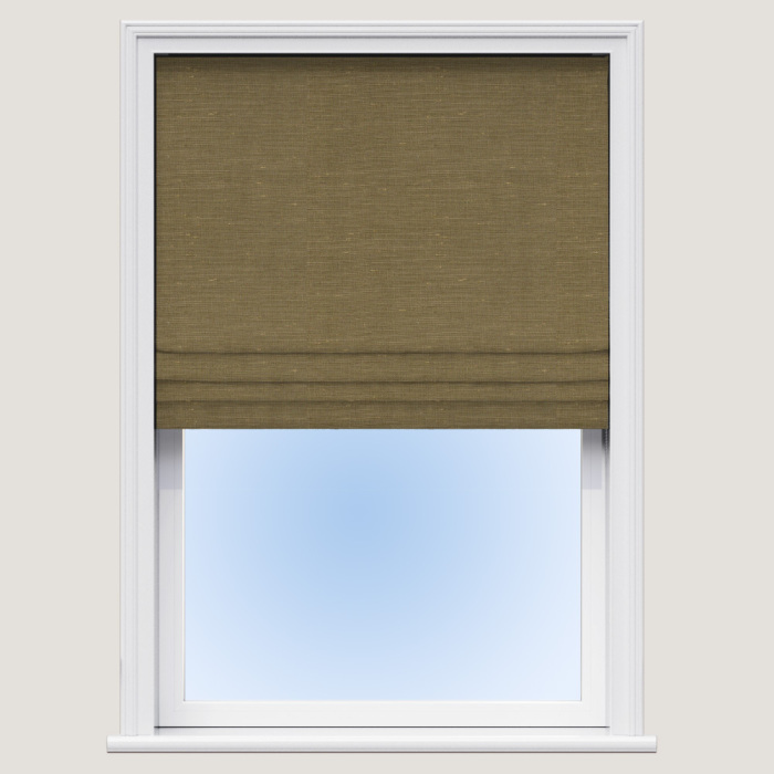 Made to Measure Roman Blind Dupion Faux Silk Bronze