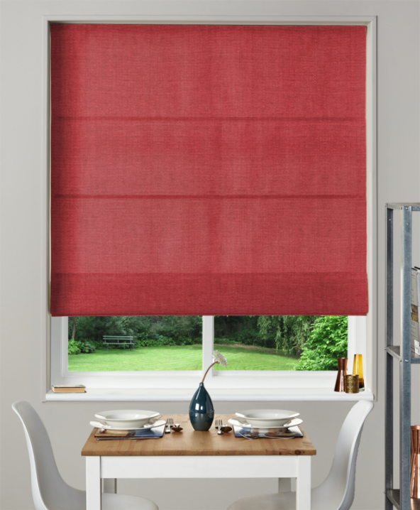 Made To Measure Roman Blind Henley Lipstick 1