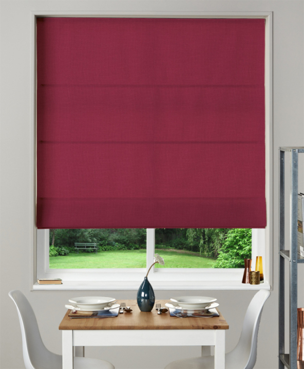 Made To Measure Roman Blind Nantucket Crimson 1