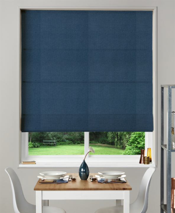 Made To Measure Roman Blind Nantucket Denim 1