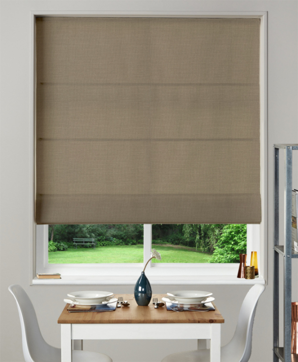 Made To Measure Roman Blind Nantucket Earth 1