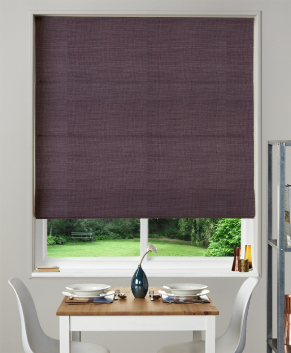 Made To Measure Roman Blind Nantucket Grape 1