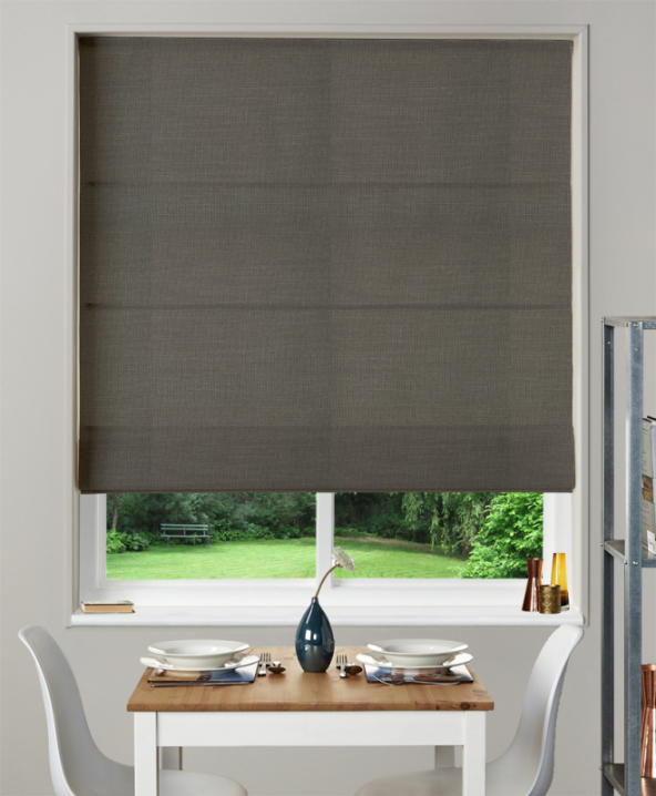 Made To Measure Roman Blind Nantucket Gunmetal 1