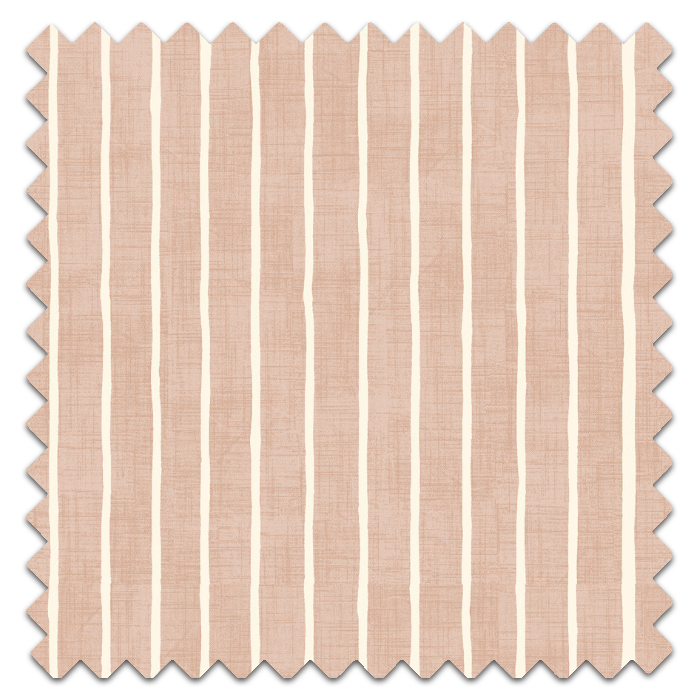Roman Blind Pencil Stripe Coral Fabric Sample