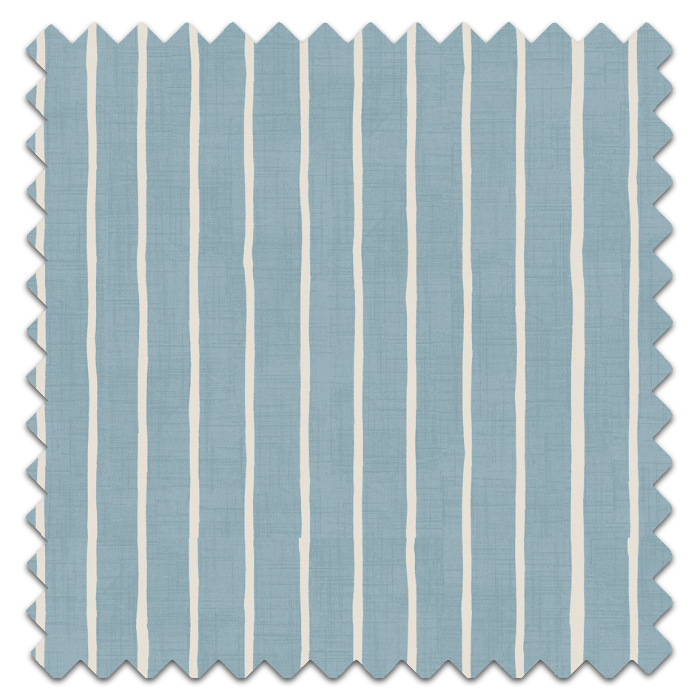 Roman Blind Pencil Stripe Ocean Fabric Sample