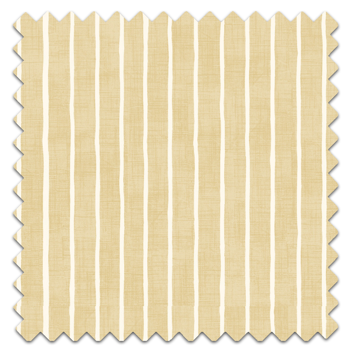 Roman Blind Pencil Stripe Ochre Fabric Sample