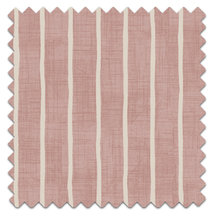 Pencil Stripe Rose Fabric Sample