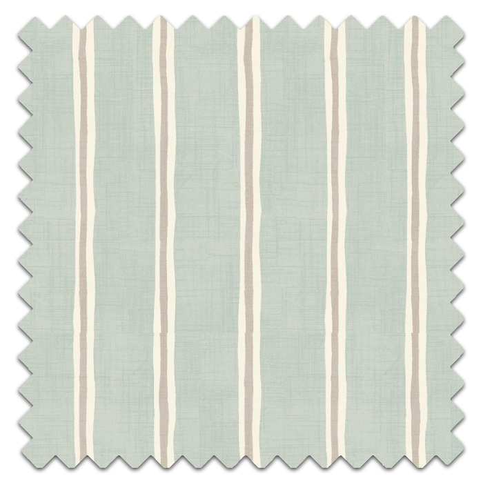 Roman Blind Rowing Stripe Duckegg Fabric Sample