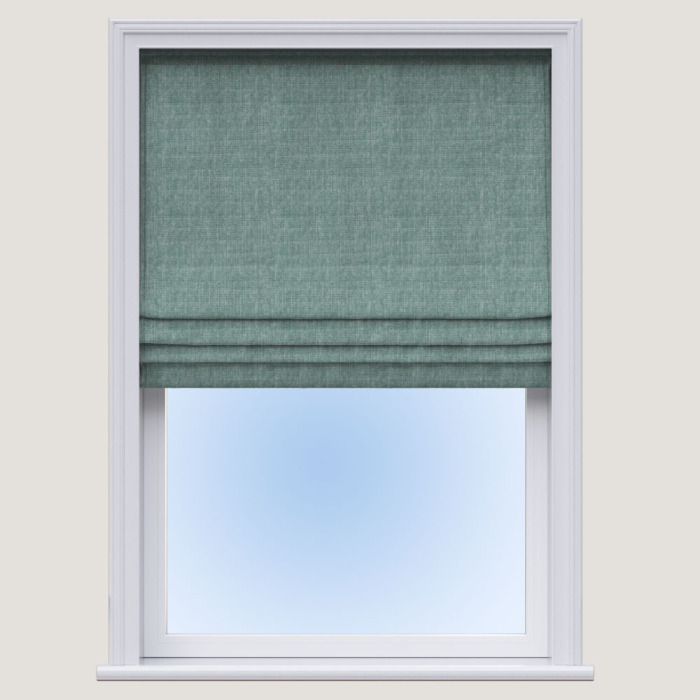 Made To Measure Roman Blind Shimmering Thread Duckegg