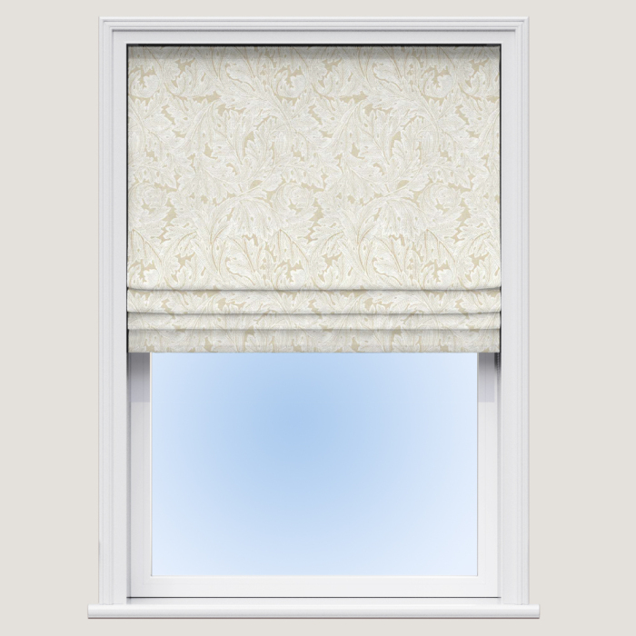 Roman Blind in Acanthus Weave Ivory