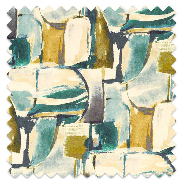 Swatch of Figura Teal Mineral by Clarke And Clarke