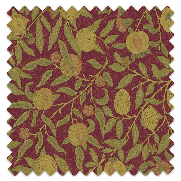 Swatch of Fruit Weave Crimson/Thyme