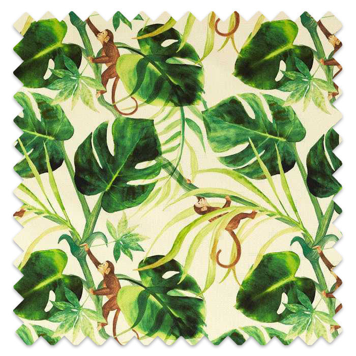 Swatch of Monkey Business Outdoor Natural by Clarke And Clarke