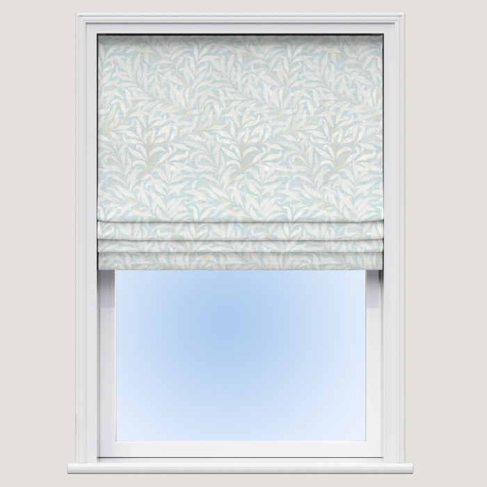 Roman Blind in Willow Boughs Jacquard Denim