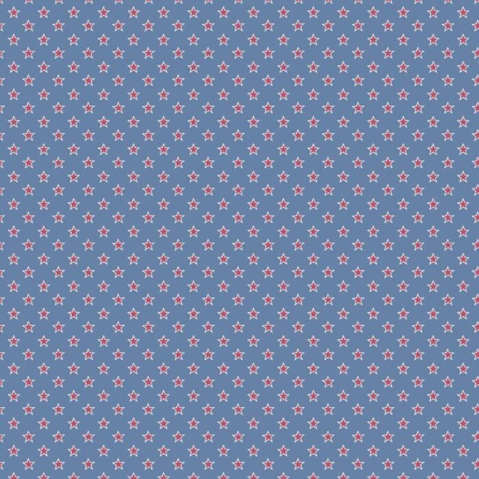 Shooting Stars Navy/Red Roller Blind