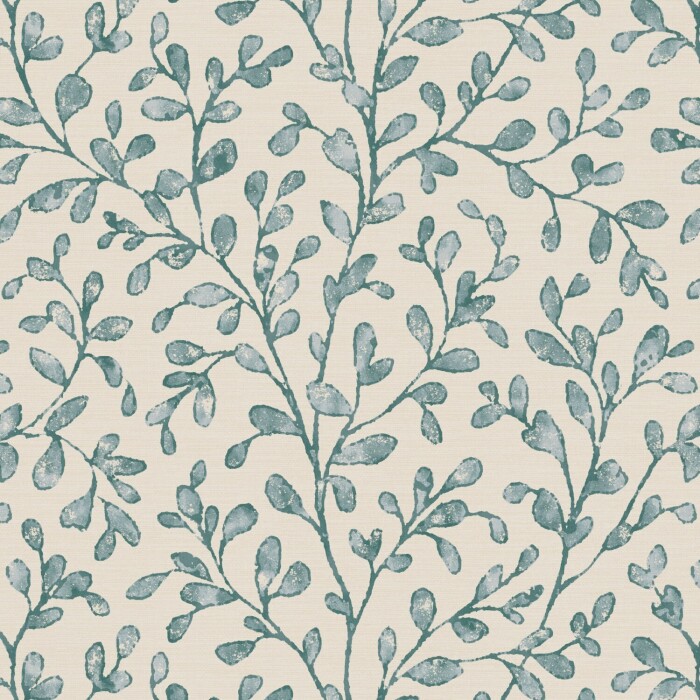 Taree Teal Fabric by The Pure Edit