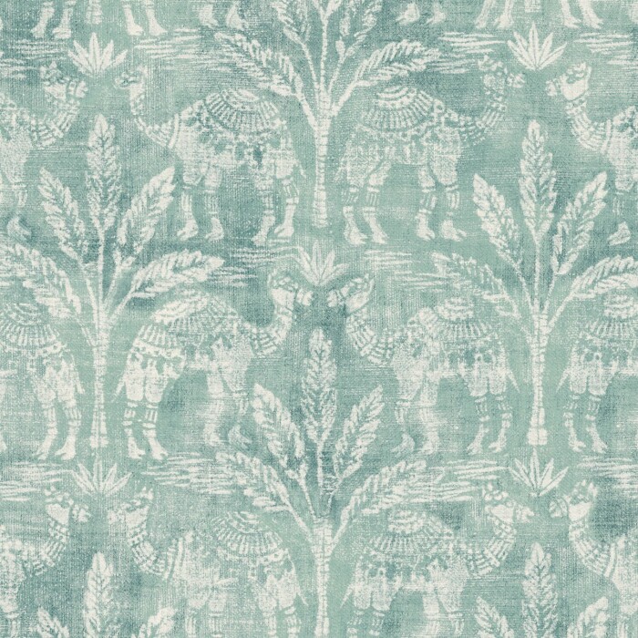 Toubkal Teal Fabric by The Pure Edit