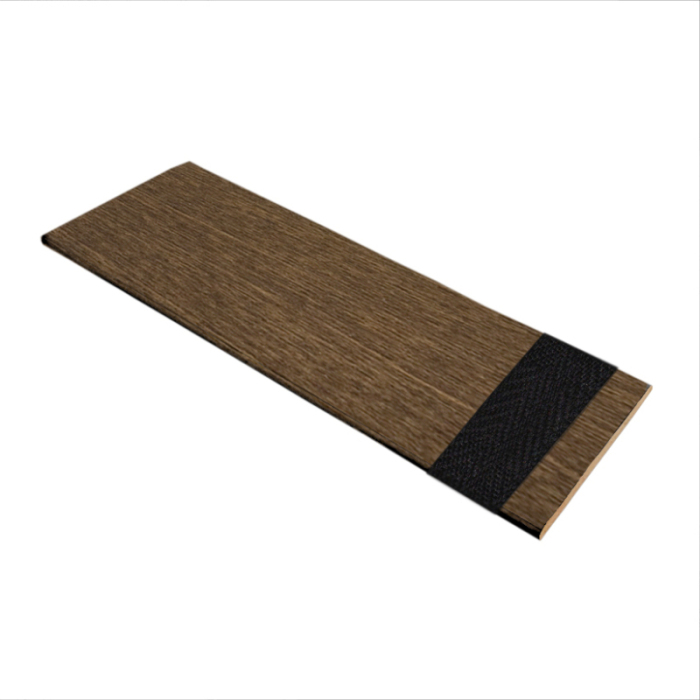Walnut Wooden Venetian Blind With Ebony Tape Swatch