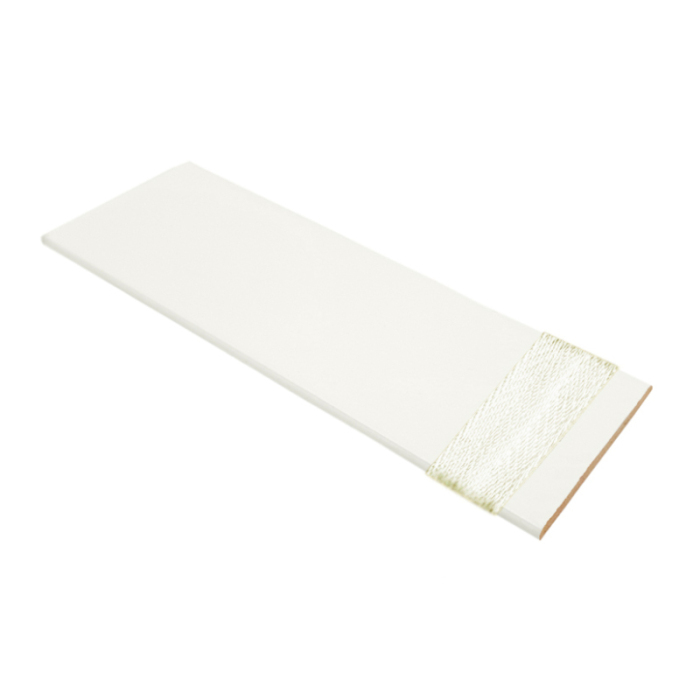 White Wooden Venetian Blind With White Tape Swatch