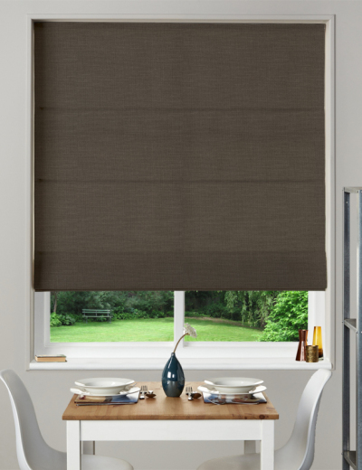 Made To Measure Roman Blind Nantucket Espresso
