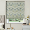 Electric Roman Blind in Tiffany Prussian