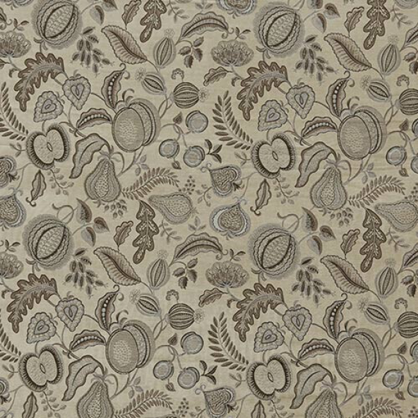 Summer Fruits Dove Fabric Flat Image