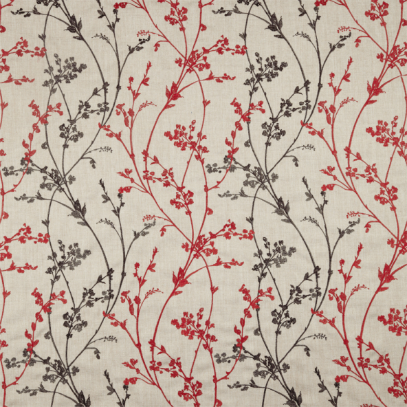 Whisp Embroidery Ruby Fabric Flat Image